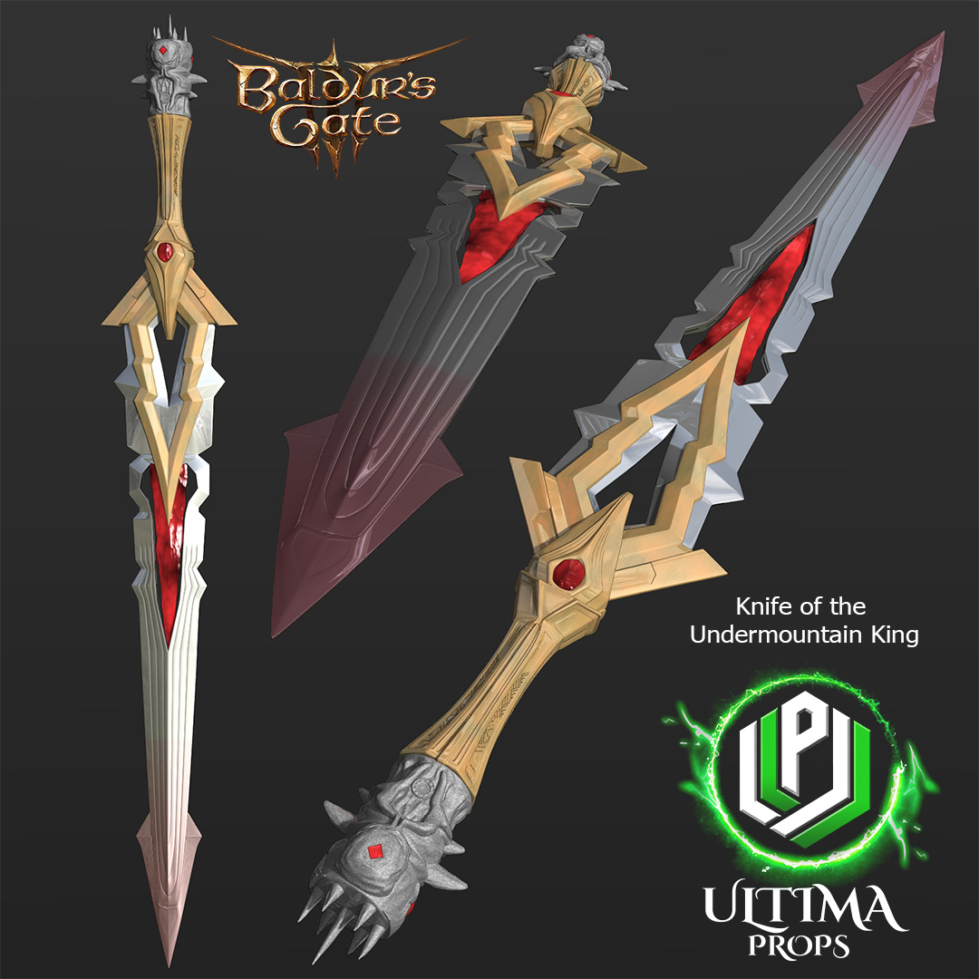 Knife of the Undermountain King 3D Print Files