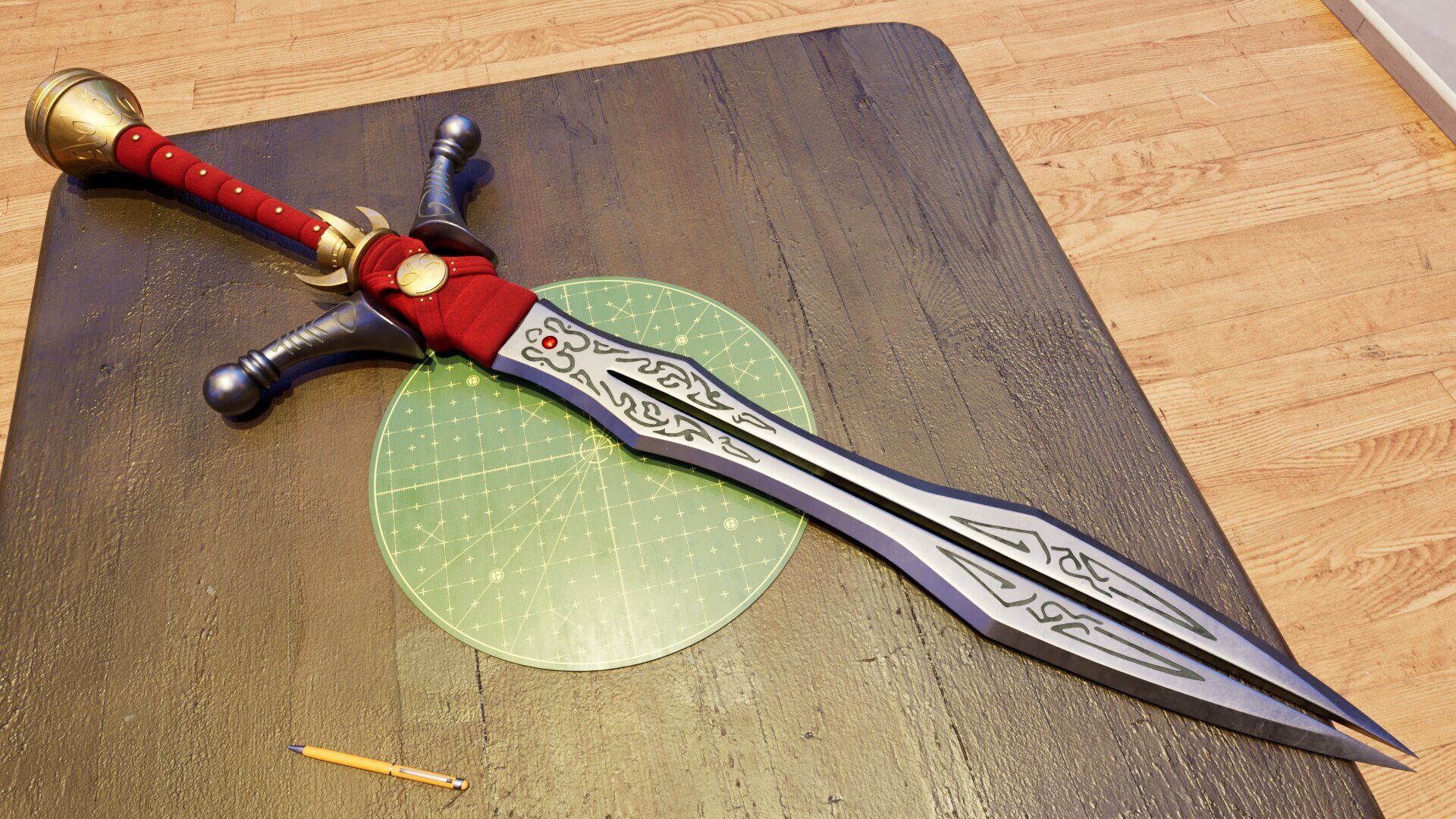 Sword of Aeons – Fable 1 Full Size Cosplay Prop STL