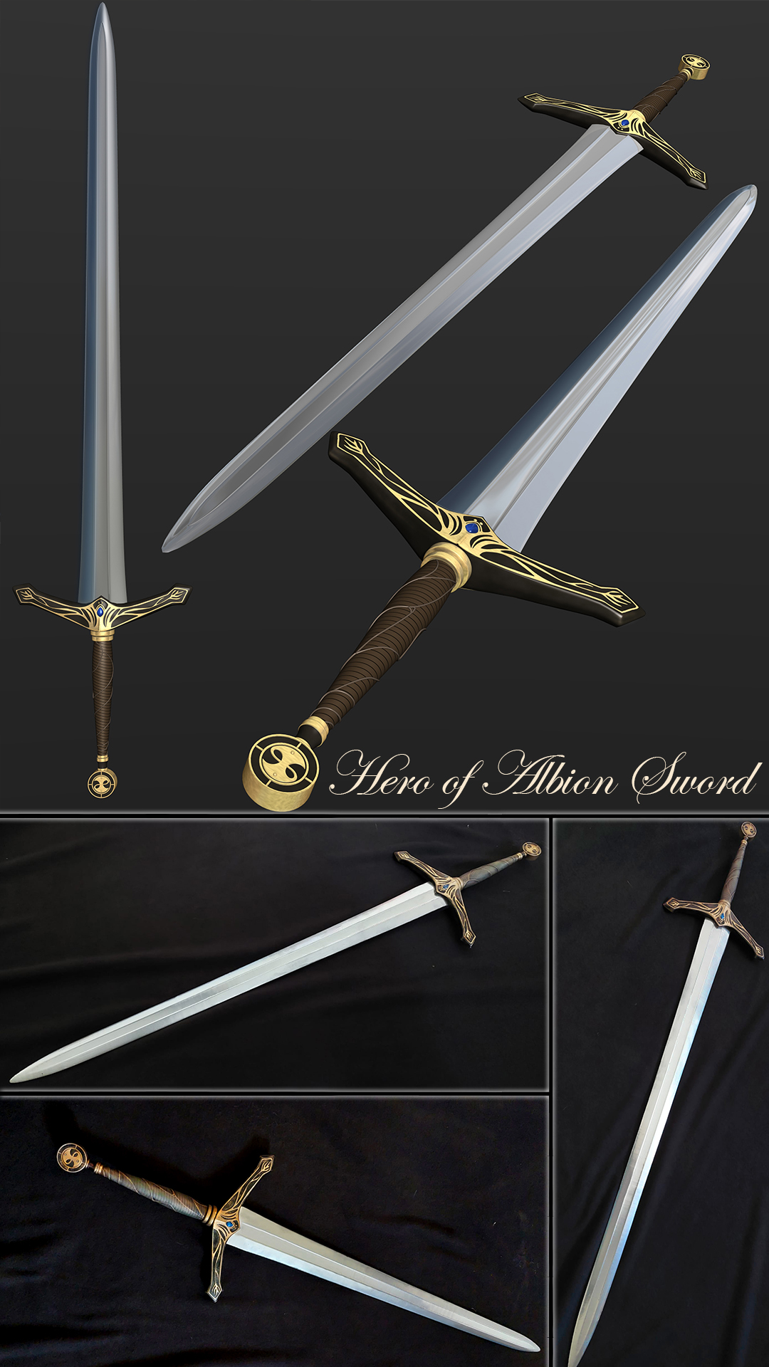 Hero of Albion Fable 4 inspired Sword 3D PRINT FILES